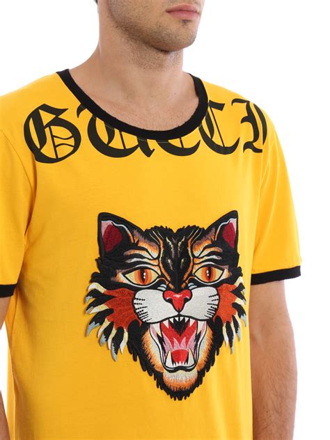 vintage gucci logo t shirt replica|angry cat t shirt gucci.